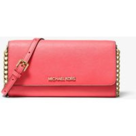 Michael Kors Jet Set Leather Crossbody Bag NEW - Picture 1 of 1